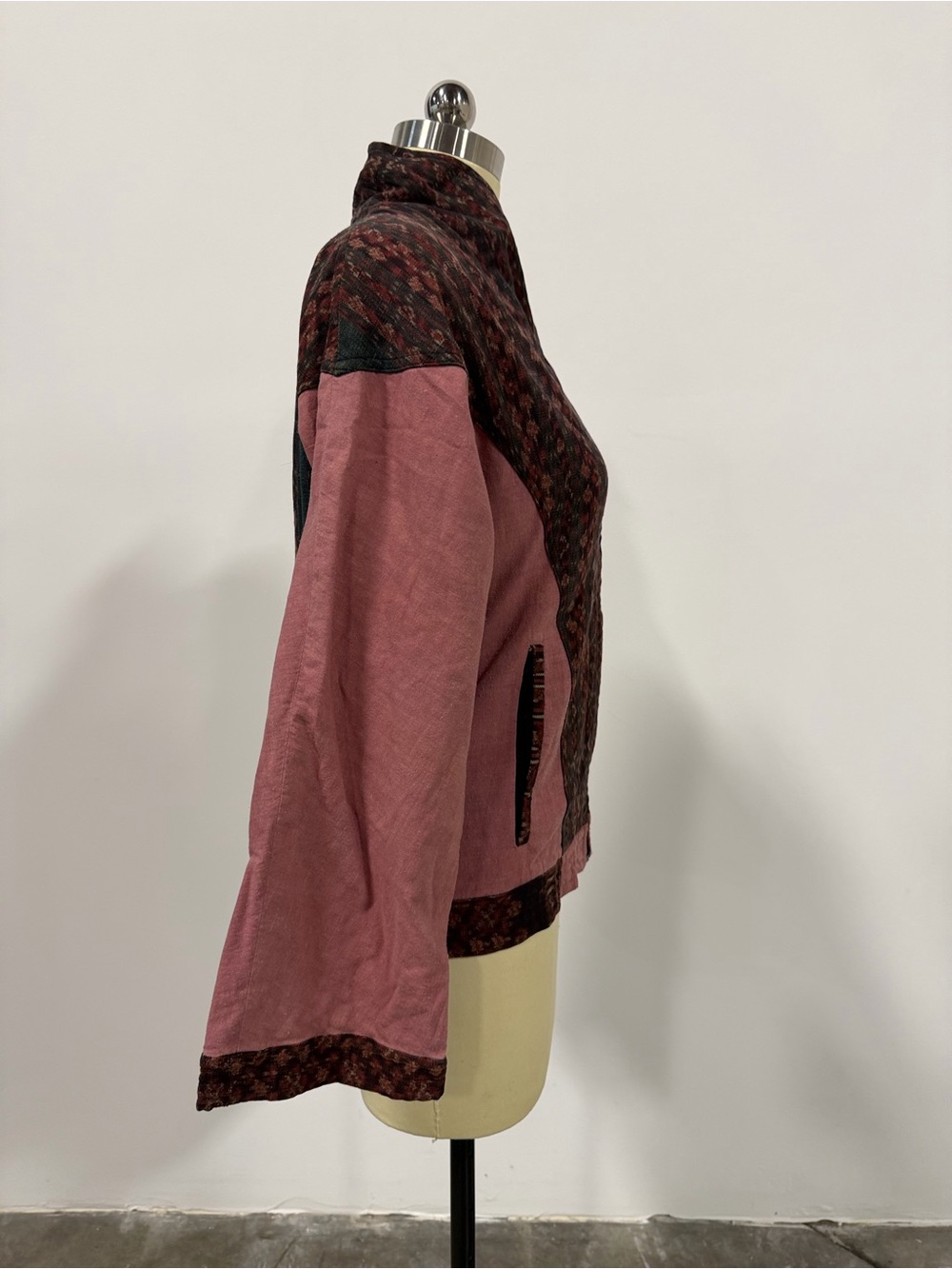 Ikat Fabric Patterned Jacket - Picture 2 of 6